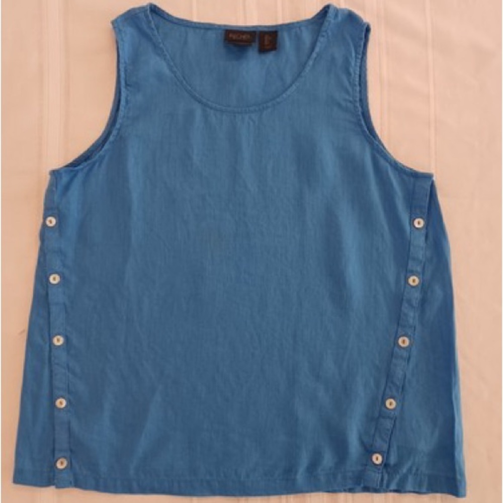 Rachel‎ Roy Royal Blue Linen Tank Top ✨